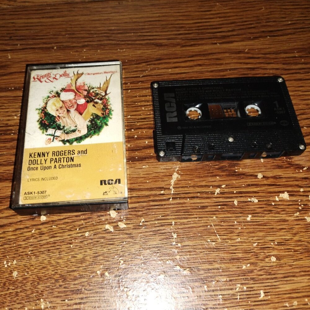 Kenny Rogers & Dolly Parton - Once Upon a Christmas on cassette ( RCA, 1984)